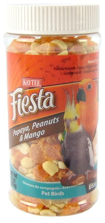 Kaytee Fiesta Treat Jar 8oz Nuts And Cherries