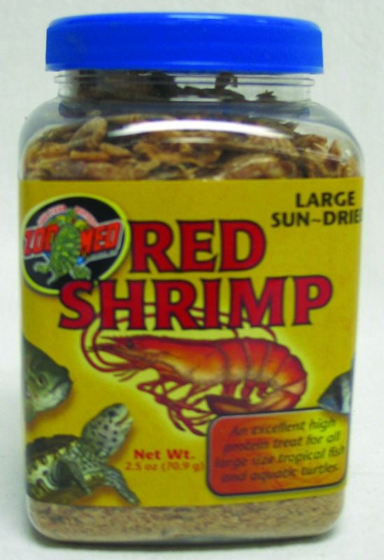 Zoo Med Large Sun-Dried Red Shrimp 2.5 oz.
