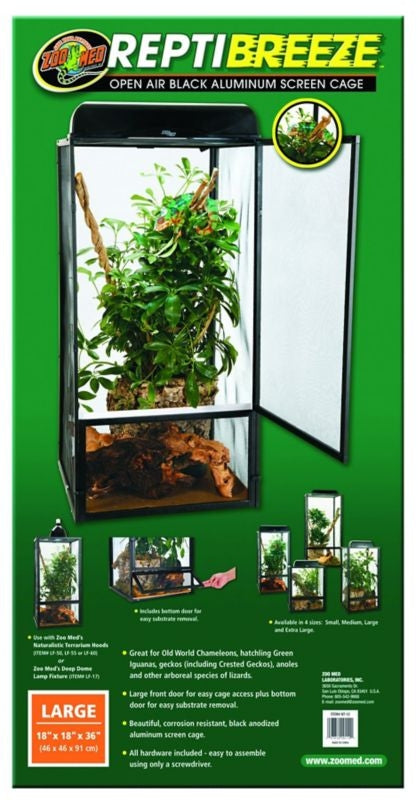 Zoo Med Reptibreeze Screen Cage Large