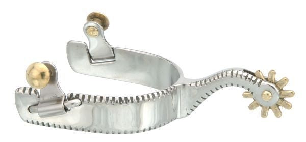 Kelly Silver Star Etched Show Spurs Ladies Brn