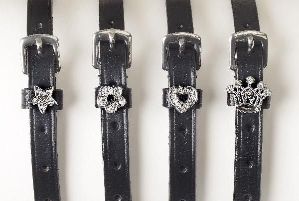 Camelot Jewelry Spur Strap 18 Bk/Wh