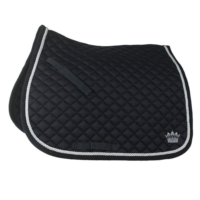 HorZe AP Silver Cord Sddle Pad Full Black
