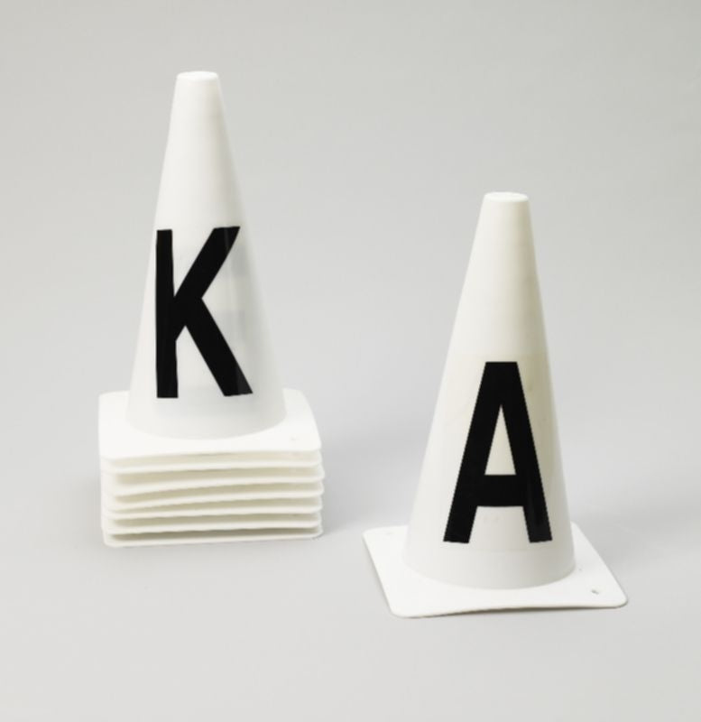 Ovation Dressage Cones- Set Of 4 White
