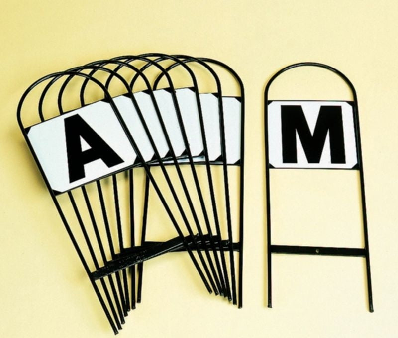 Dressage Letters Set Set of 4 Black