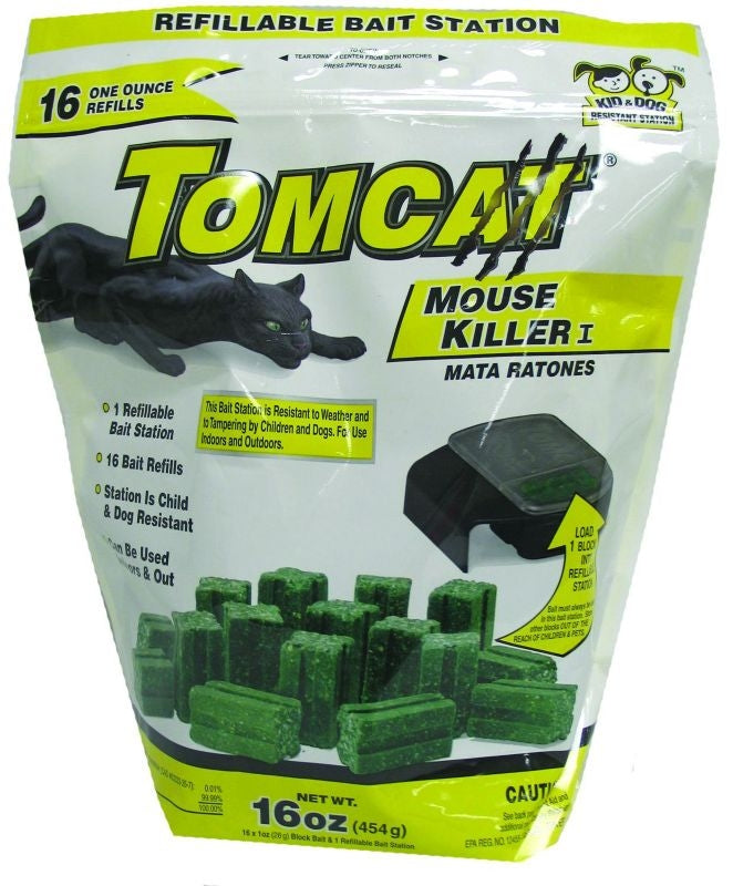 Tomcat Refillable Mouse Killer I 16oz