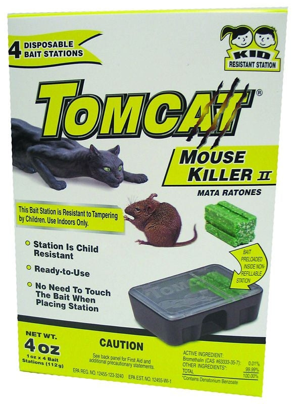 Tomcat Disposable Mouse Killer Ii 4 Pack