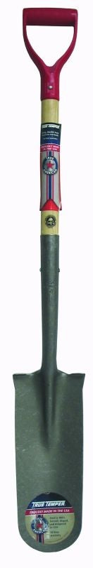 True Temper True American Wood Drain Spade 30in