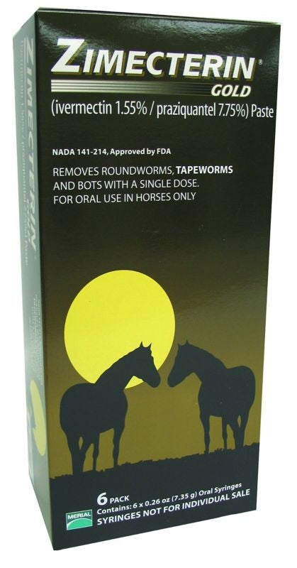 Merial Zimecterin Gold Dewormer 6 Pack