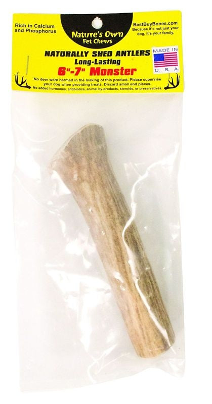 Natures Own Chews Monster Natly Shed Antler 6-7
