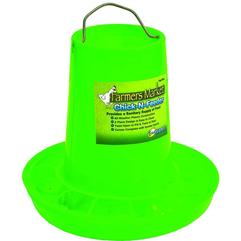 Ware Farmers Market Chick-N-Feeder Medium Green
