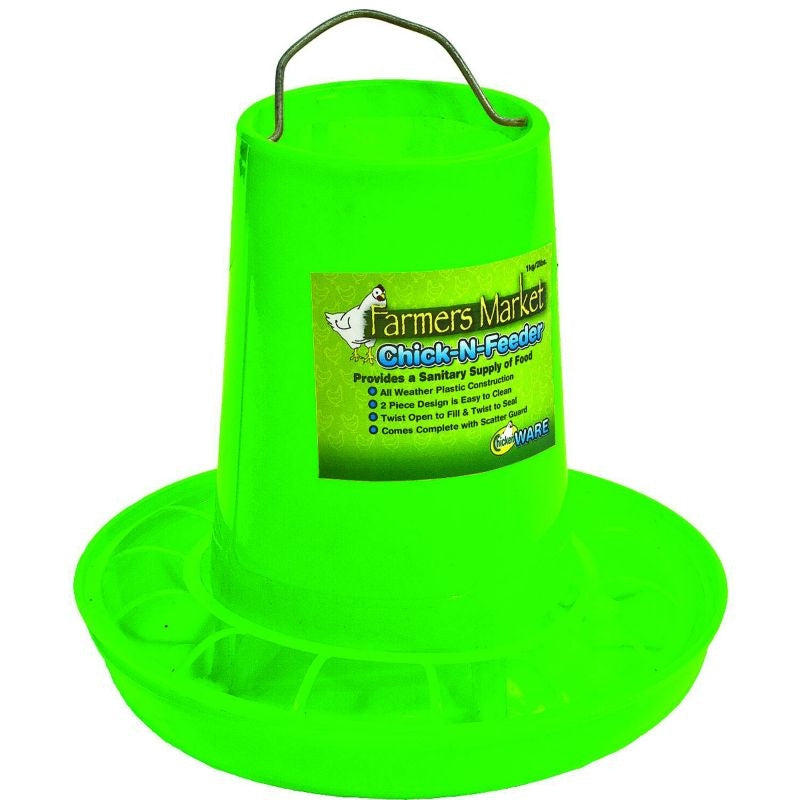 Ware Farmers Market Chick-N-Feeder Medium Green