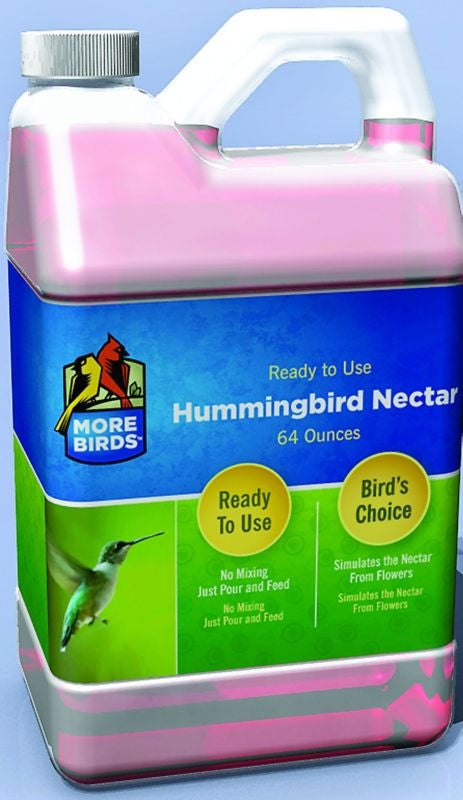 More Birds Ready To Use Hummingbird Nectar 64oz