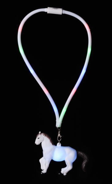 Gift Corral Led Horse NecklaceBk/Wh