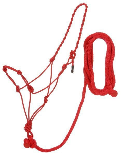 Tough1 Knotted Rope Halter w. Lead 6 Pack