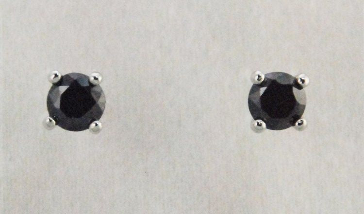 Finishing Touch 6.5 Mm Cz Stud Earrings Silver