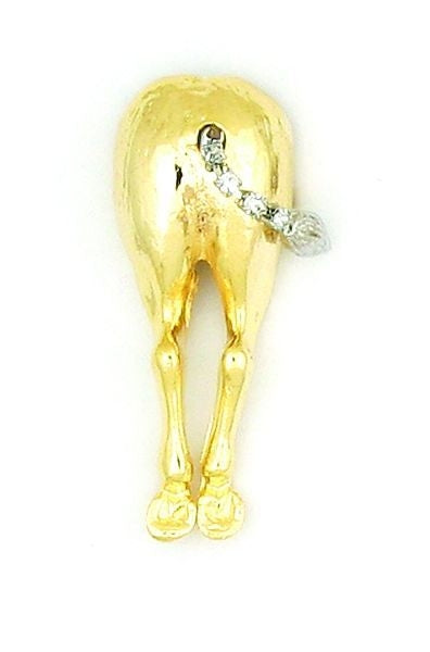 Finishing Touch Horse Behind Pin Gold Finish