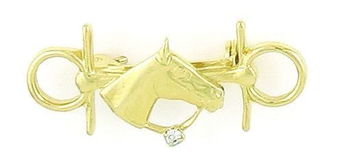 Finish Touch HorseHead On Snaffle Pin 1 3/8in