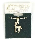 Horse Looking Over Shoulder Necklace Gold