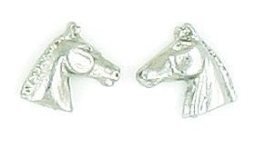 Finishing Touch Horse Head Profile Earrings
