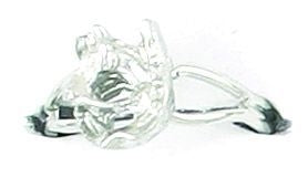 Horse Head With Horseshoe Adjustable Ring Silver