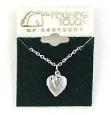 Mini Horseshoe And Heart Locket Silver