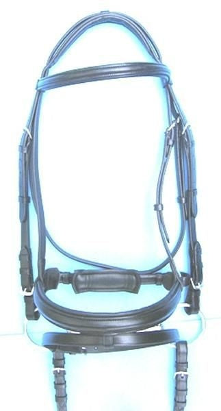 Pro-Trainer Crank Dressage Bridle with Flash