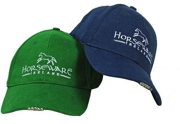 Horseware Baseball Cap with Led Lights Grn/Wht
