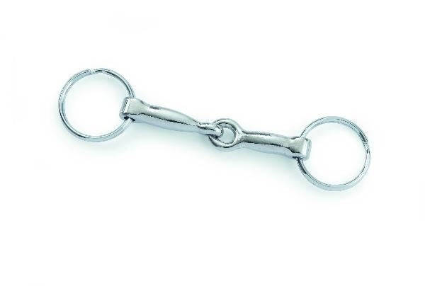 Key Ring - Snaffle BitBk/Wh