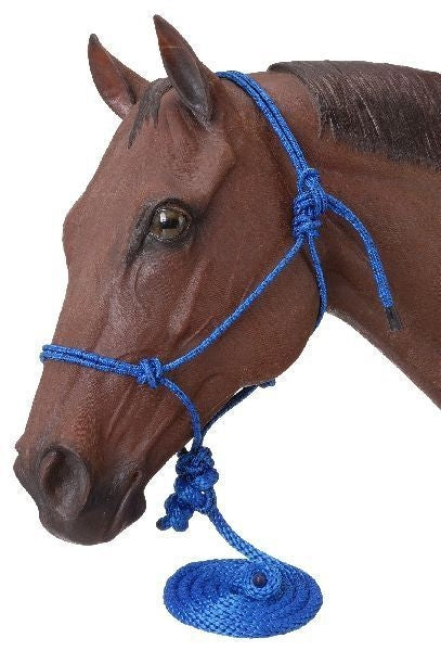 Tough1 Poly Rope Halter with Lead 6 Pack Assorted