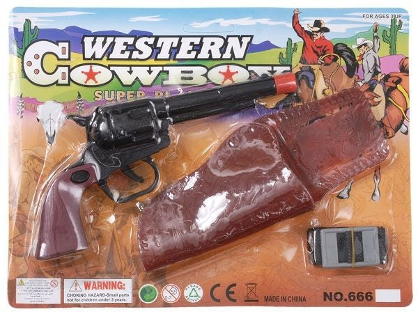 Gift Corral Pistol And Holster SetBk/Wh