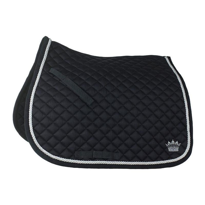 HorZe All Purpose Silver Cord Sddle Pad Full White
