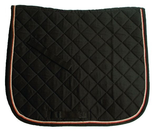 Rambo Grand Prix Dressage Pad Cob/Horse Bk/Wh