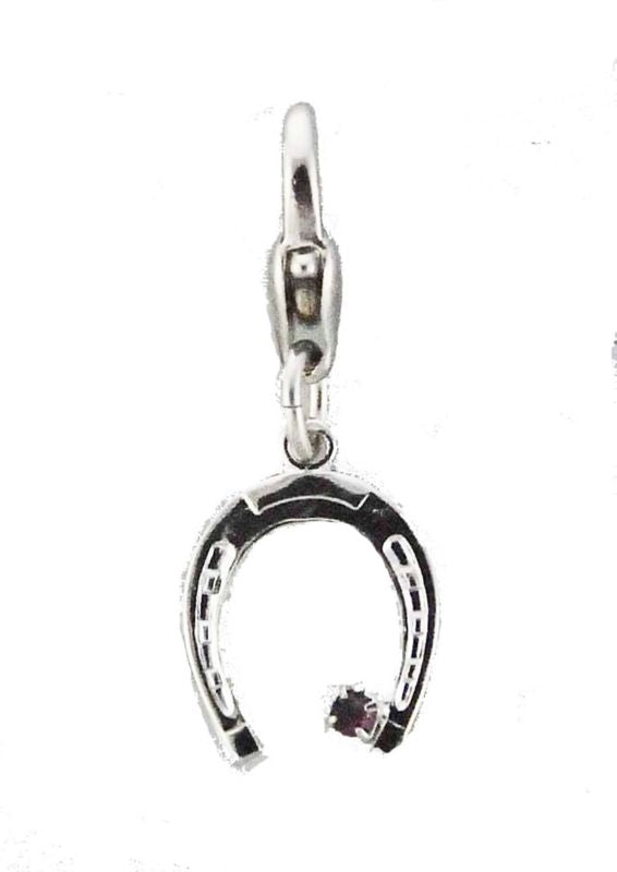 Barbary Horseshoe with Stone CharmCrystal