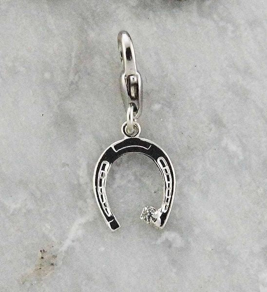 Barbary Horseshoe with Stone CharmCrystal
