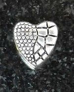 Joppa Textured Heart Bead