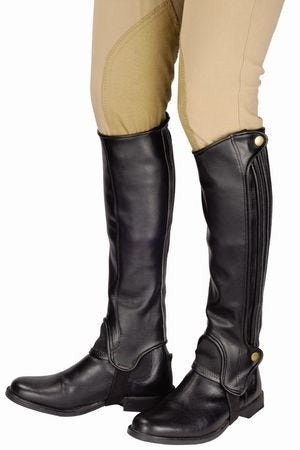 TuffRider Grippy Grain Half Chaps