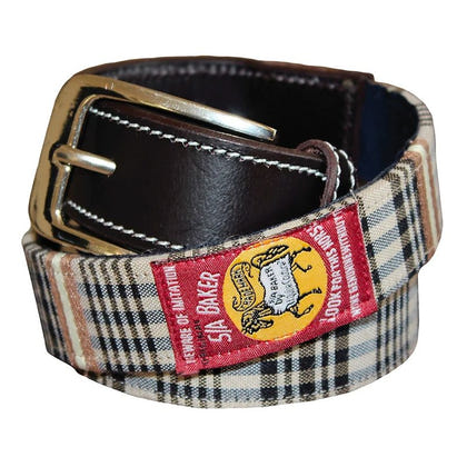 Equine Couture Baker Classic Plaid Belt Large