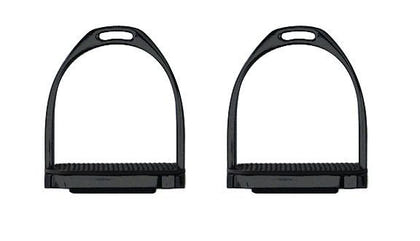 Perris Black Powder Coated Stirrup Irons 4.5 Black