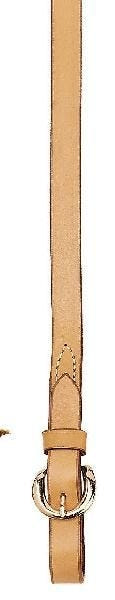 Tory Single Ply Rein - Buckle Bit End 5/8in Bk/Gry