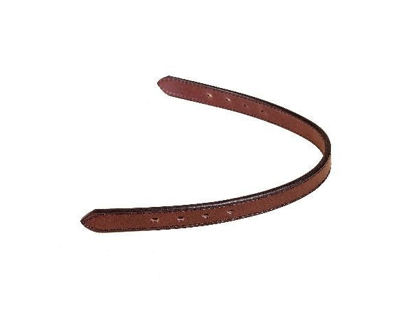Double/Stitched Track Halter Crown Strap Cob Brn