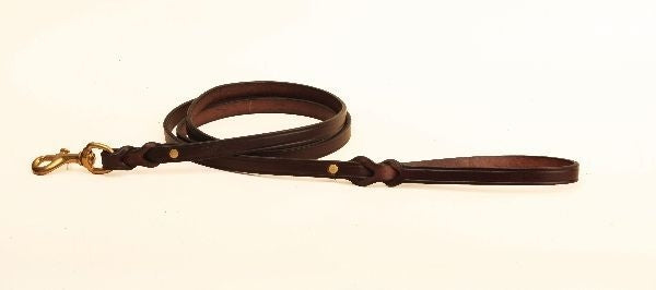 Tory Creased Split Twist Dog Leash 5/8in X 6FT Blk