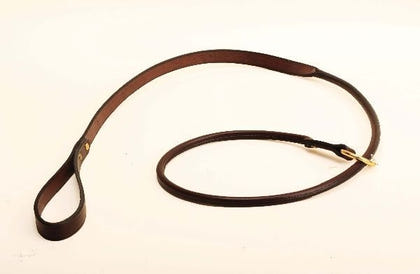 Tory Rolled Slip Leather Dog Leash 5FT Black