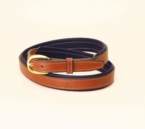 Tory 3/4In 2-Tone Padded Belt 24 Oakbark/Navy