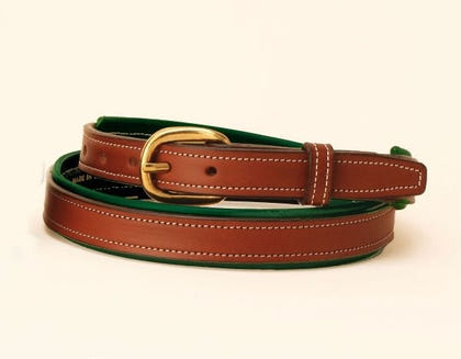 Tory 3/4In 2-Tone Padded Belt 24 Oakbark/Navy