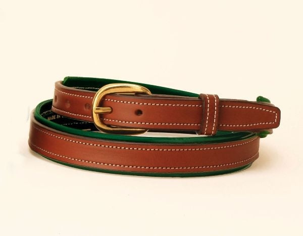 Tory 3/4In 2-Tone Padded Belt 24 Oakbark/Navy