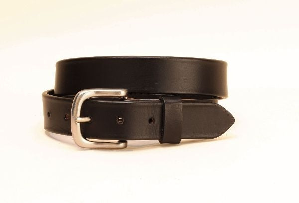Tory 1 1/4In Plain Belt With Sq Nickel Buckle 28 Blk