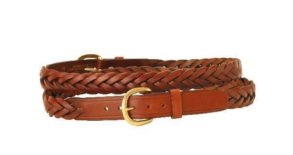 Tory Leather 1 1/4In Braided Leather Belt 28 Hav