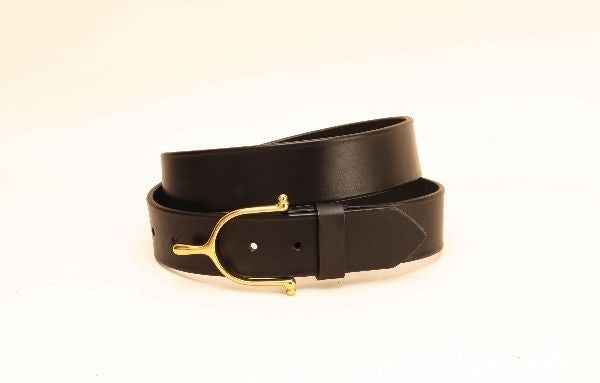 Tory Lthr 1 1/2In Belt Spur Buckle 28 Blkbrass