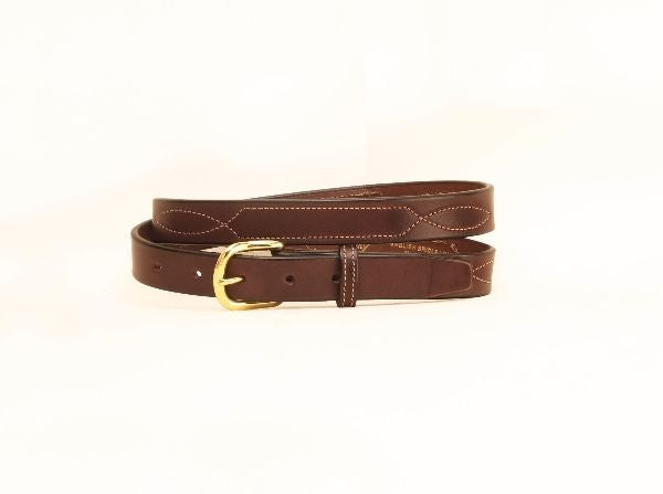 Tory 1In Belt With Stitched Pattern 28 Blk/Gry