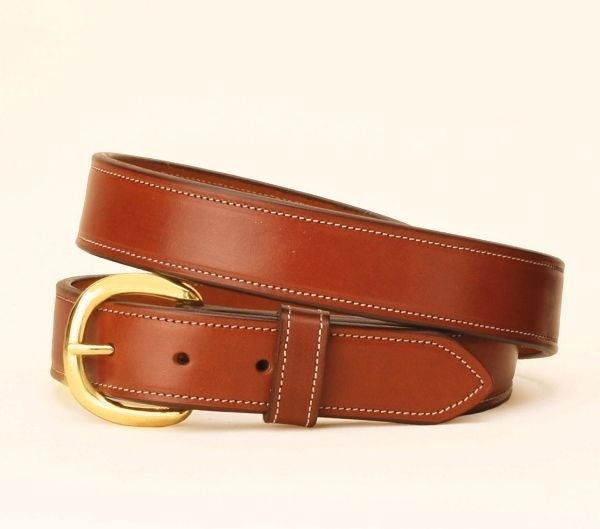 Tory 1-1/4In Double And Stitched Belt 28 Blk/Gry